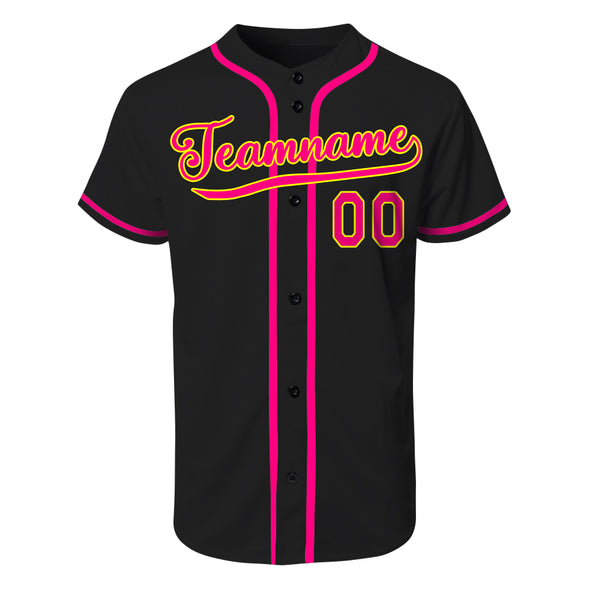 Custom Black Baseball Jerseys Custom Varsity Baseball Authentic Uniform for Adult and Kids