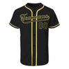 Custom Black Baseball Jerseys Custom Varsity Baseball Authentic Uniform for Adult and Kids