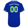 Custom Blue Varsity Baseball Sports Uniform Custom Authentic Baseball Jerseys