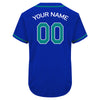 Custom Blue Varsity Baseball Sports Uniform Custom Authentic Baseball Jerseys