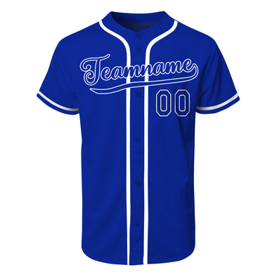 Custom Blue Authentic Baseball Jerseys Personalized Varsity Baseball Uniform with Name and Logo