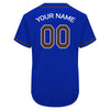 Custom Blue Black Authentic Baseball Jersey