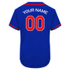 Custom Blue Red Authentic Baseball Jersey