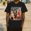 Custom Bootleg Rap Tee Shirt Custom Photo Vintage Graphic 90s T-shirt Custom Photo Shirt