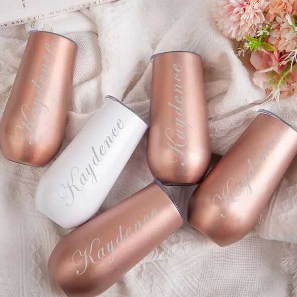 Custom Bridesmaid Tumbler with Name Custom Wedding Name Tumbler Bridesmaid Proposal Gift Bridesmaid Gift