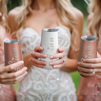 Custom Bridesmaid Tumbler with Name Custom Wedding Name Tumbler Bridesmaid Proposal Gift Bridesmaid Gift