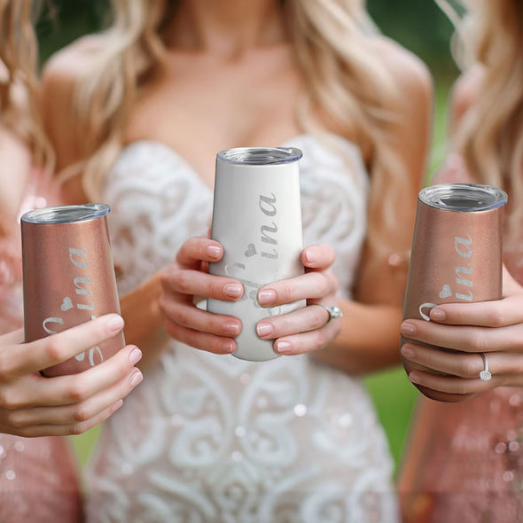 Custom Bridesmaid Tumbler with Name Custom Wedding Name Tumbler Bridesmaid Proposal Gift Bridesmaid Gift