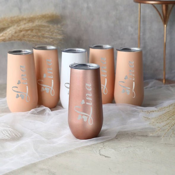 Custom Bridesmaid Tumbler with Name Custom Wedding Name Tumbler Bridesmaid Proposal Gift Bridesmaid Gift