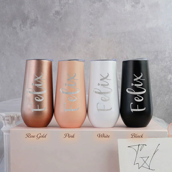 Custom Bridesmaid Tumbler with Name Custom Wedding Name Tumbler Bridesmaid Proposal Gift Bridesmaid Gift