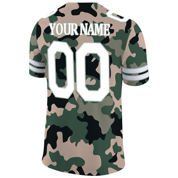 Custom Camouflage Football Jerseys Shirt for Men Women Football Team Jerseys Football Fans Gift