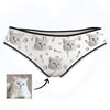 Custom Cat Photo Panties Cat Face on Underwear
