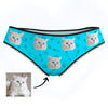 Custom Cat Photo Panties Cat Face on Underwear