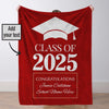 Custom Class of 2025 Graduation Blanket Graduation Gifts Blanket High School College Graduation Gifts