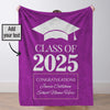 Custom Class of 2025 Graduation Blanket Graduation Gifts Blanket High School College Graduation Gifts
