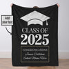 Custom Class of 2025 Graduation Blanket Graduation Gifts Blanket High School College Graduation Gifts