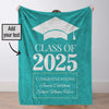 Custom Class of 2025 Graduation Blanket Graduation Gifts Blanket High School College Graduation Gifts