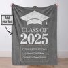 Custom Class of 2025 Graduation Blanket Graduation Gifts Blanket High School College Graduation Gifts