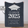 Custom Class of 2025 Graduation Blanket Graduation Gifts Blanket High School College Graduation Gifts