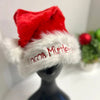 Custom Embroidered Santa Hats Custom Christmas Party Hats for Family Personalized Santa Hats with Name