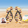 Personalized Face Flip Flops For Man And Woman Summer Beach Slide Slipper Wedding Ideas