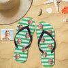 Personalized Face Flip Flops For Man And Woman Summer Beach Slide Slipper Wedding Ideas