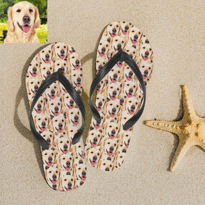 Custom Face Photo Flip Flops