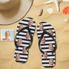 Personalized Face Flip Flops For Man And Woman Summer Beach Slide Slipper Wedding Ideas