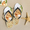 Custom Face Photo Flip Flops For Both Man And Woman Funny Gift