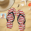 Custom Face Photo Flip Flops For Man And Woman Summer Beach Slide Slipper Wedding Ideas