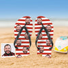 Personalized Face Flip Flops For Man And Woman Summer Beach Slide Slipper Wedding Ideas