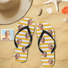 Custom Face Photo Flip Flops For Man And Woman Summer Beach Slide Slipper Wedding Ideas