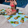 Custom Summer Holiday Picture Beach Towel Funny Gift