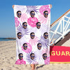 Custom Face Beach Towel Funny Gift