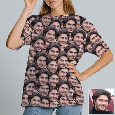 Custom Face T shirt Custom Short Sleeve T Shirt Face Printed on T Shirt Custom Photo Shirt