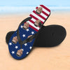 Custom Flag Photo Flip Flops For Man And Woman Wedding Ideas For Guests