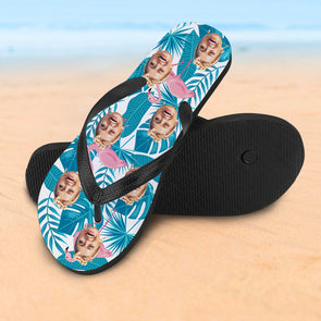 Custom Flip Flops with Photo Create Your Own Flip Flop Funny Gift for Vacation