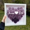 Custom Flower Shadow Box with Text