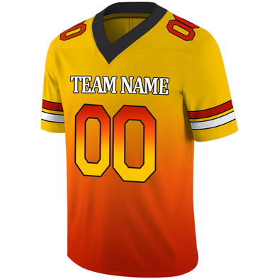 Custom Football Jerseys Shirt for Men Women Orange Red Football Team Jerseys Football Fans Gift