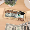 Personalized Grad Money Holder Custom Grad Gift Gift for High School Senior Custom Grad Name Cash Holder