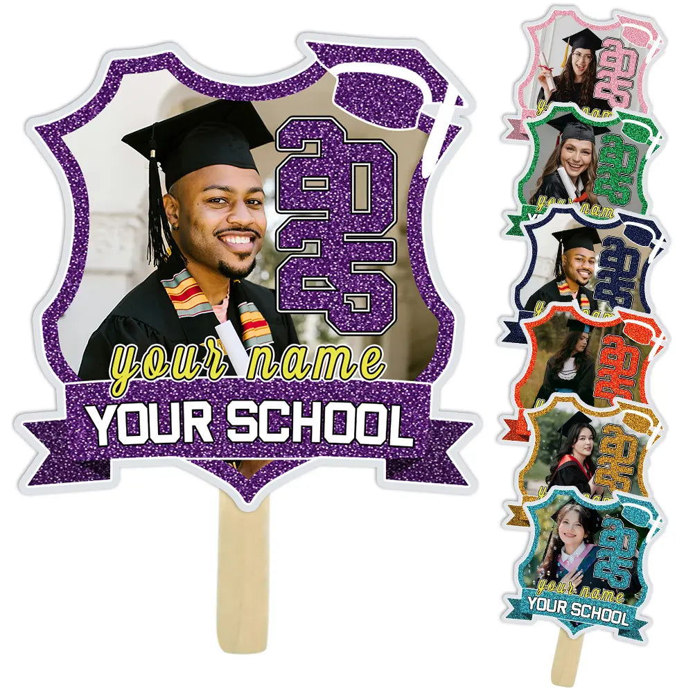 Custom Fan Head Custom Graduation Fans Class of 2025 Head Fans Custom Grad Fans Head o ...