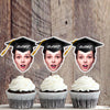 Custom Graduation Party Face Cupcake Toppers Graduation Party Decorations