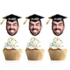 Custom Graduation Party Face Cupcake Toppers Graduation Party Decorations