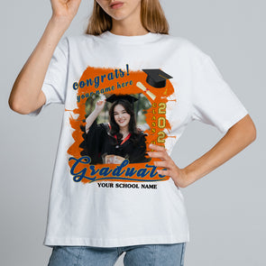 Custom Graduation Shirt Graduation T Shirt with Name Custom Senior Graduation Shirt with Picture