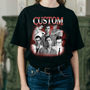 Custom Graphic Tees Custom Bootleg T-shirt Unisex