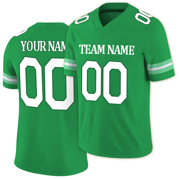 Custom Green Football Team Jerseys Shirt Uniform Classic Replica Football Authentic Jerseys for Men Women