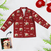 Custom Kids Christmas Pajamas with Photo and Name Custom Children Long Sleeve Christmas Pajamas Christmas Gift