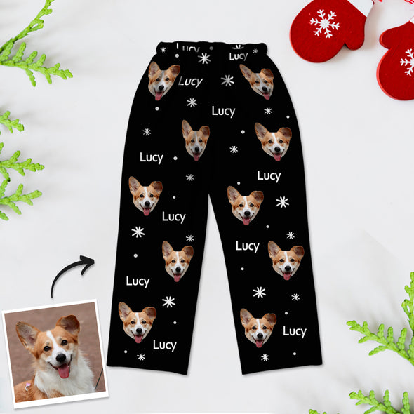 Custom Kids Christmas Pajamas with Photo and Name Custom Children Long Sleeve Christmas Pajamas Christmas Gift