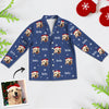Custom Kids Christmas Pajamas with Photo and Name Custom Children Long Sleeve Christmas Pajamas Christmas Gift