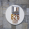 Custom LED House Address Sign Custom House Number Sign With Solar Light Laser Cutting Door Number Plaque