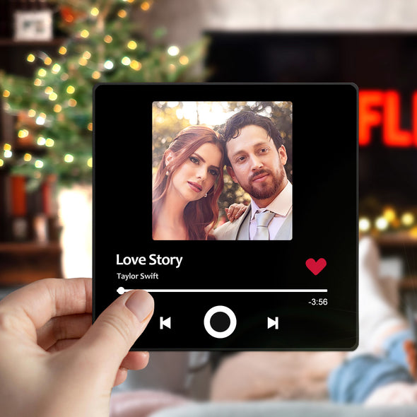 Anniversary Gift Personalized Spotify Music Fridge Magnet Custom Music Magnets Can Play Songs